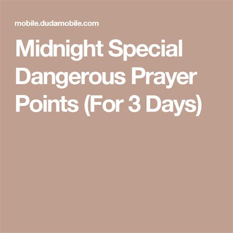 Praise Worship. . Dangerous midnight prayers pdf
